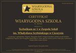 Ogólnopolskie wyróżnienie \"Wiarygodna Szkoła\" dla Technikum Szybińskiego